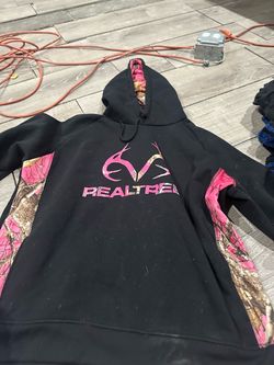 Realtree Black Pink Camo Pullover Hoodie
