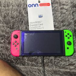 Nintendo Switch With Memory Card