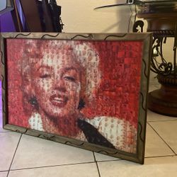 Marilyn Monroe Print Picture With Frame