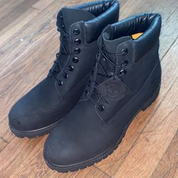 Black Timberland Boots Size 10.5