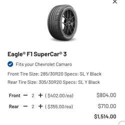 Eagle F1 SuperCar 3 Tires