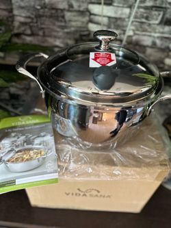 Princess house Vida Sana 7QT 5-Ply Stainless Steel pod Cookware