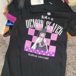 Demon slayer graphic shirt from hot topics brand new with tags size small