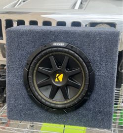Kicker Comp 10” Subwoofer in Carpeted Box