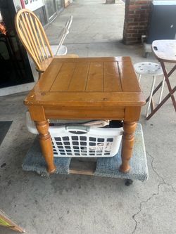 Solid Wood End Table
