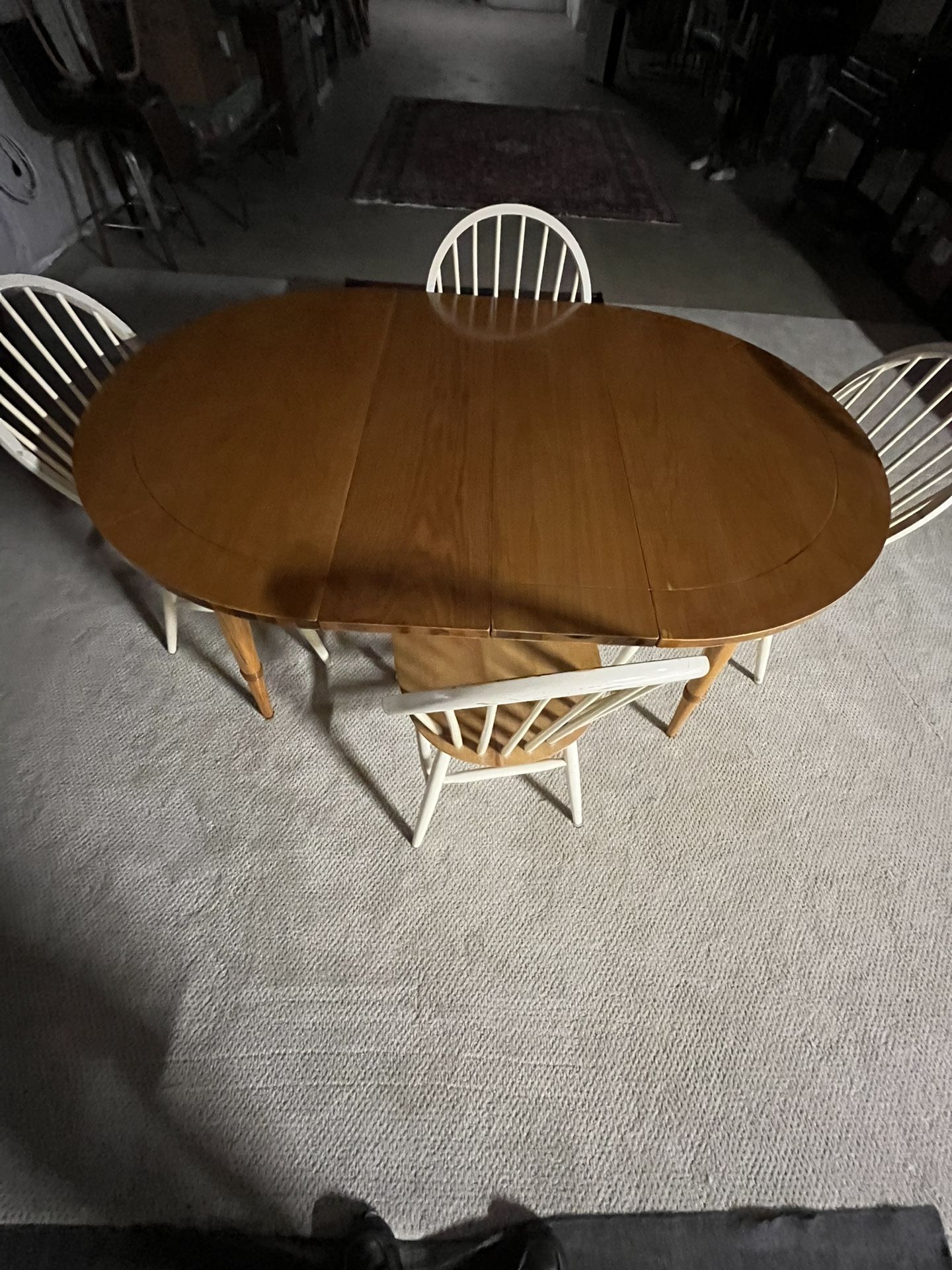 Kitchen Table Solid Oak With 4 Chairs