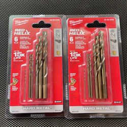 Milwaukee Cobalt Red Helix Drill Bit Set for Drill Drivers (6-Piece)