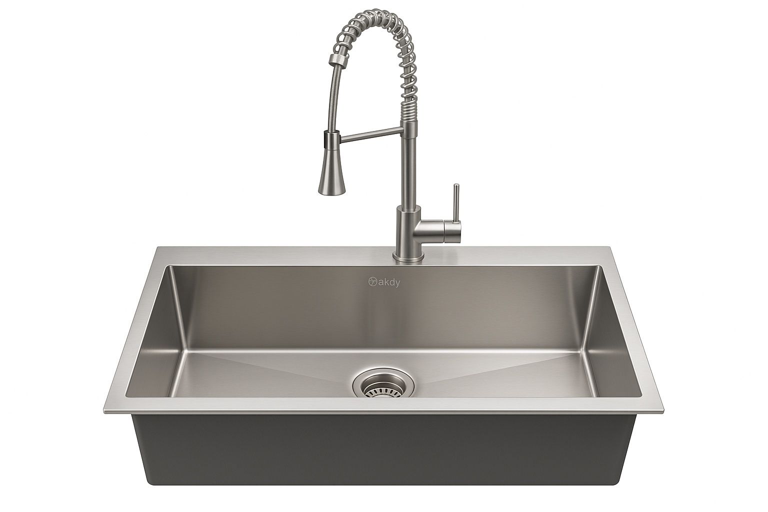 AKDY Stainless Steel Sink + Commercial Pull-Down Faucet