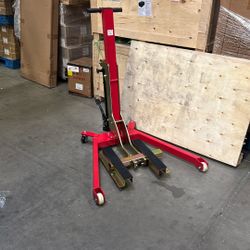 500Kgs Motorcycles Hydraulic Lift Stand Portable 1100lbs One Post Lift 