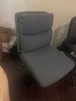 Gray Fabric Padded Office Chair
