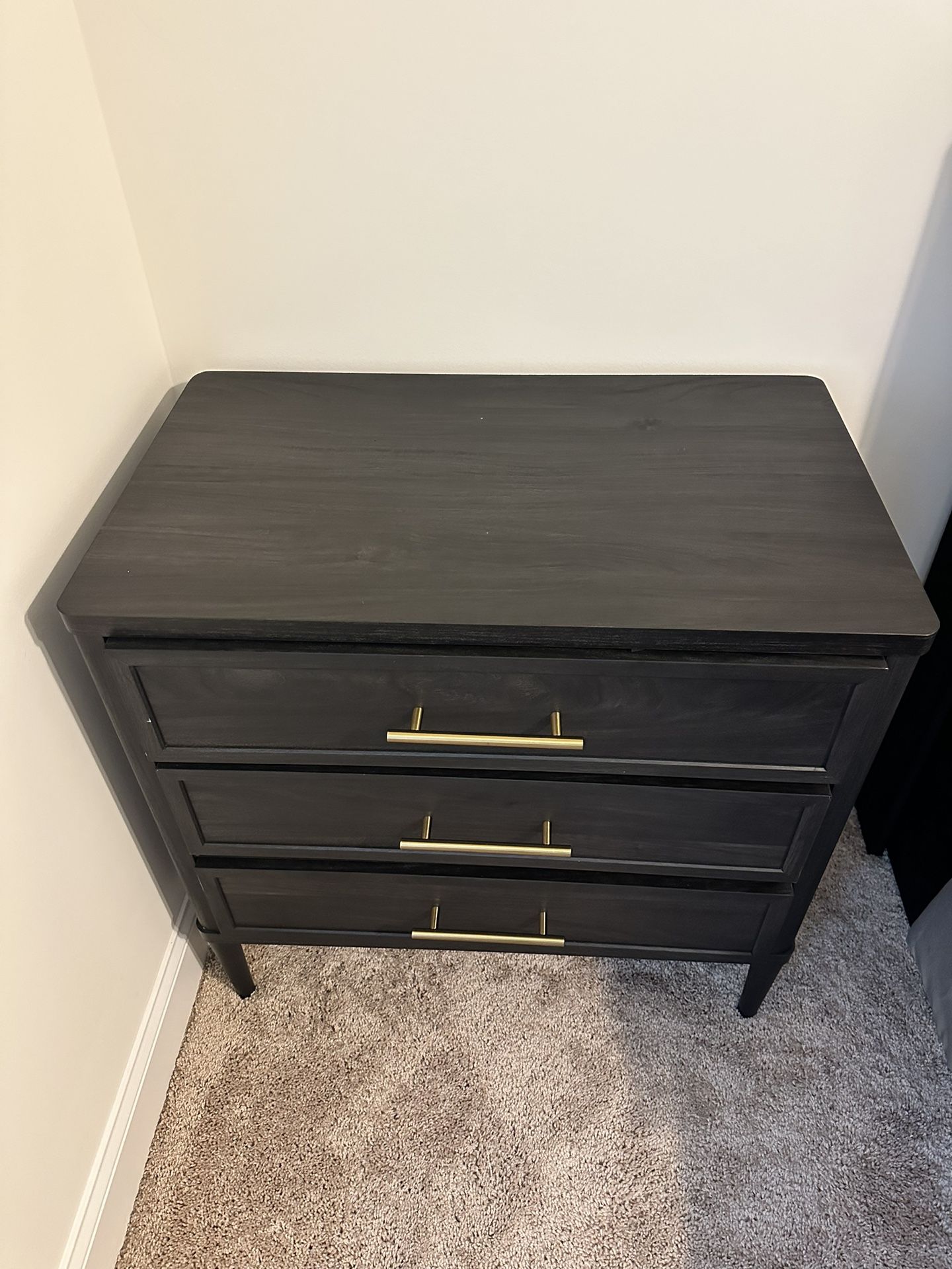 Oversized 3 - Drawer Nightstand