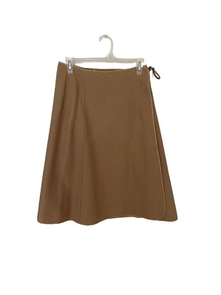 New Handmade Woman’s Light Brown Wrap Skirt, Sz M/L (see measurements)