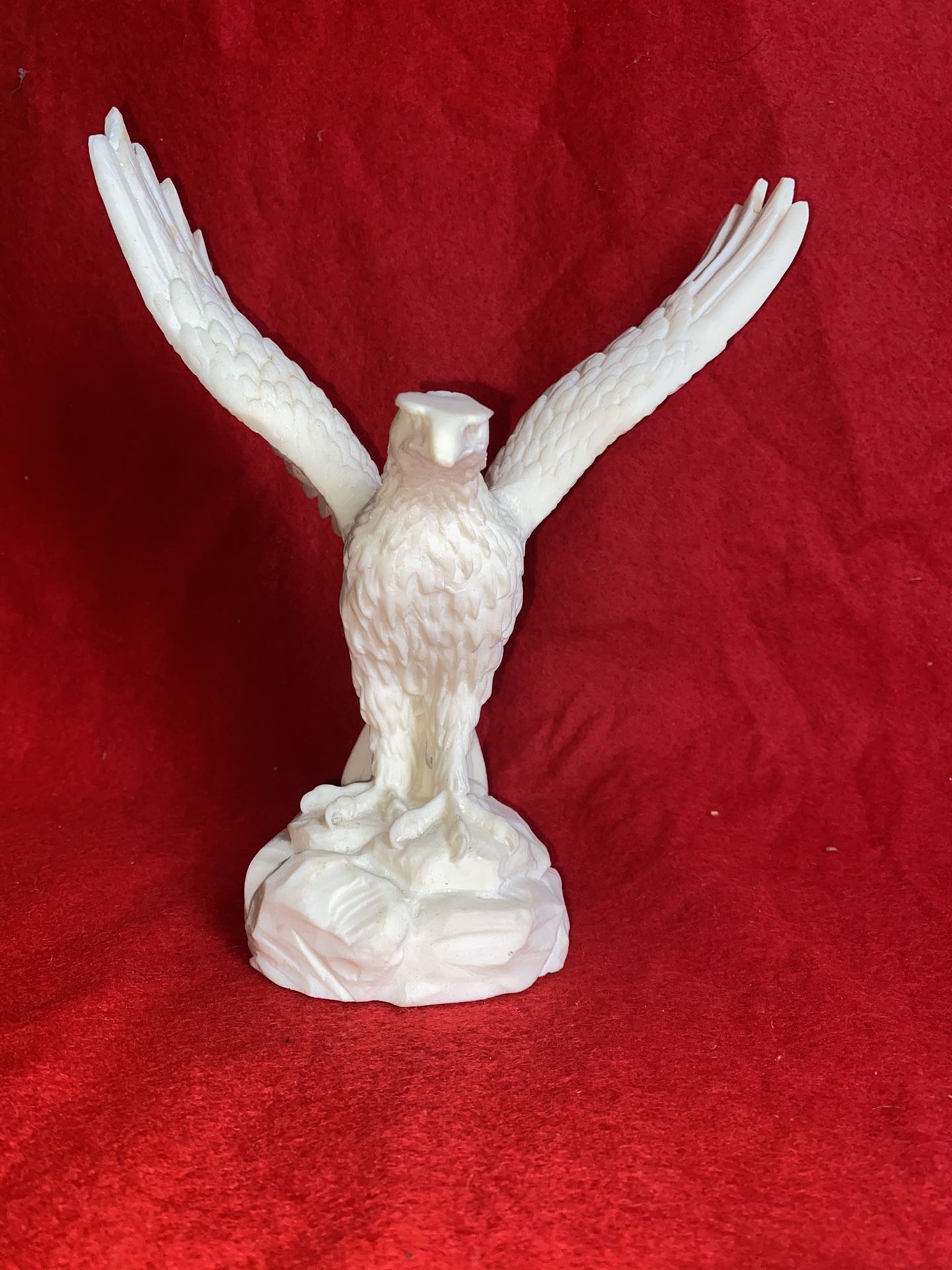 Vintage 6 Inch Alabaster Greek Eagle Imported From Greece