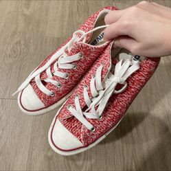 Converse Chuck Taylor All Star red knitted us 5