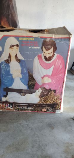 4Pc. Vintage Nativity Set by Empire
