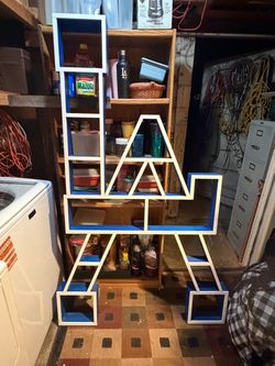 LA Dodger bobble head display