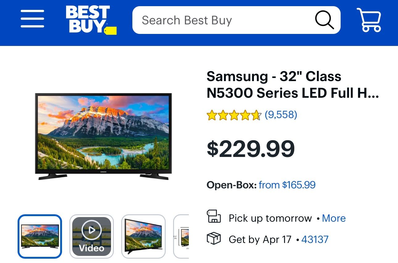 Samsung 32” Tv