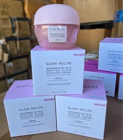 Glow Recipe Watermelon Milk Peptide Glow Cushion cream and repair toner