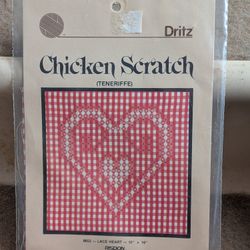 Lace Heart In Chicken Scratch Keith