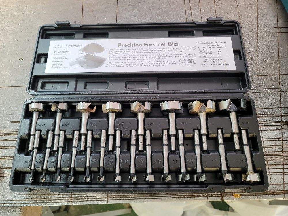 Rockler 22 Piece Forstner Bit Set