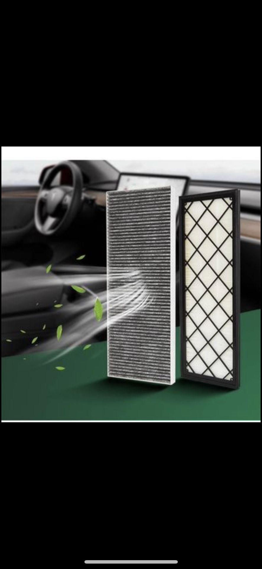 ShowEva Tesla Model Y HEPA Cabin Air Filter Behind Tesla Model Y Frunk Accessories(4PCS) *Retail $79