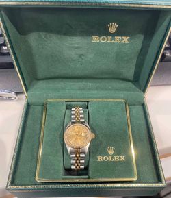 Rolex datejust lady 26mm 2Tone gold watch