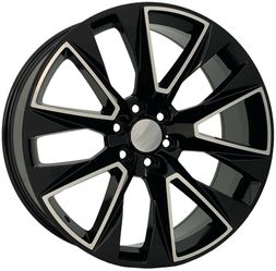 26-Inch LTZ Style Rims β Premium Black Machine Face Finish