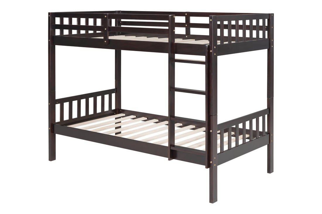 Brand New Espresso Twin/Twin Bunk Bed Frame (Mattress NOT Included)