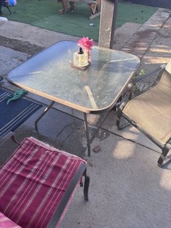 Outdoor furniture table
