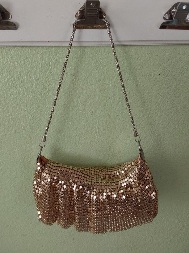 NEW Aldo Gold Mesh Woman's Hand Bag