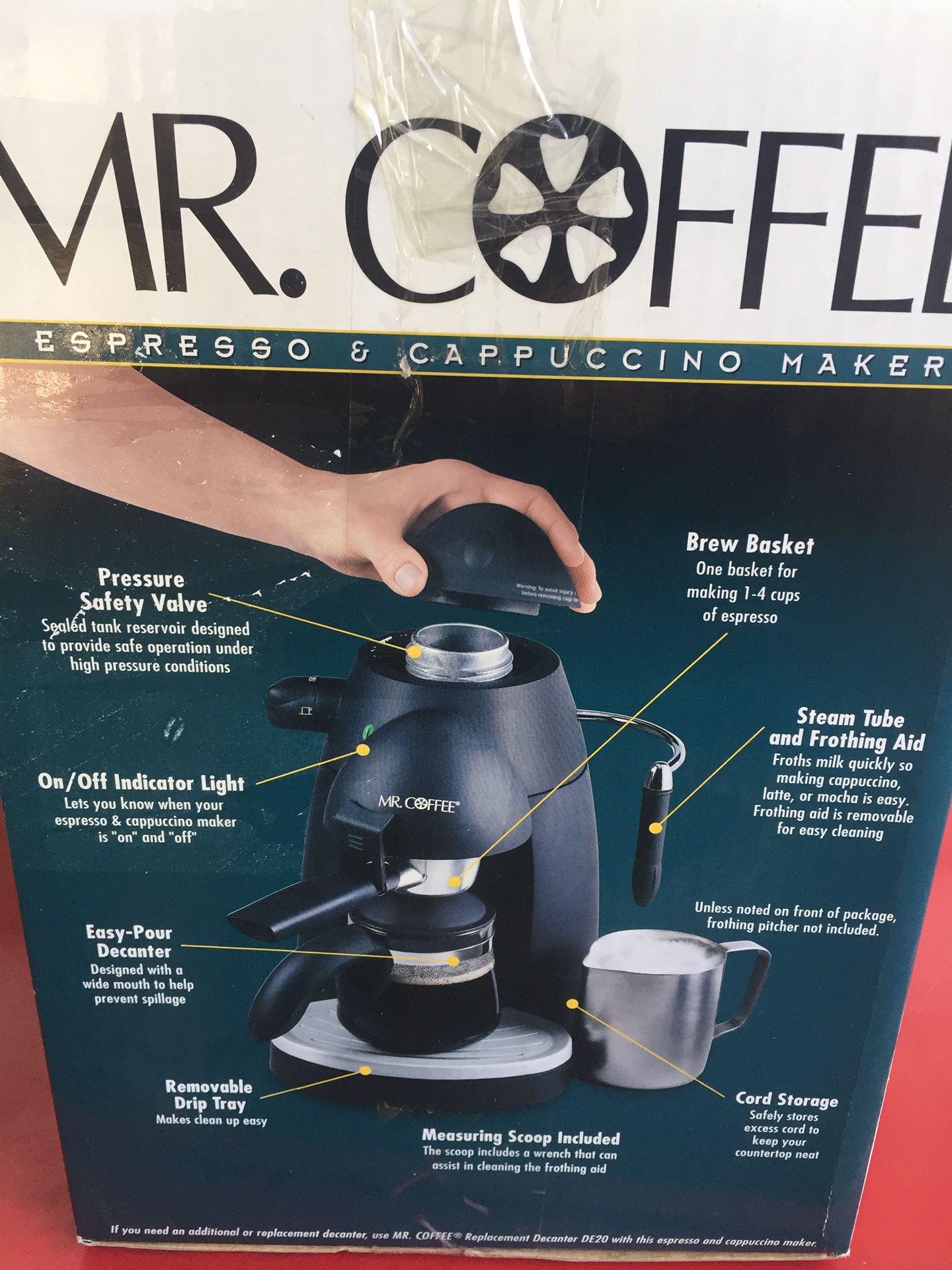 Mr. Coffee Espresso and Cappuccino maker