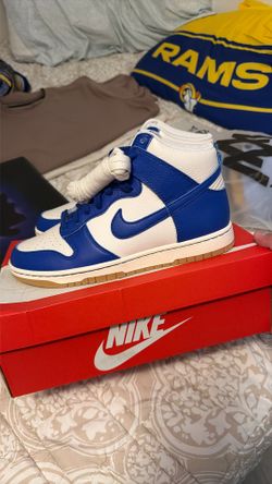 Nike Dunk Retro High SE Dodger Blue White Size 9.5 Mens
