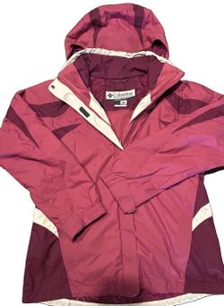 Columbia 3 in 1 Interchange Waterproof Breathable Hooded Jacket Pink Women S