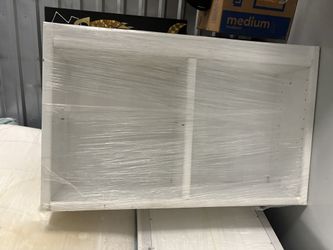 White 4 Shelf Wood Cabinet