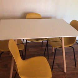 Stylish White Top Table 