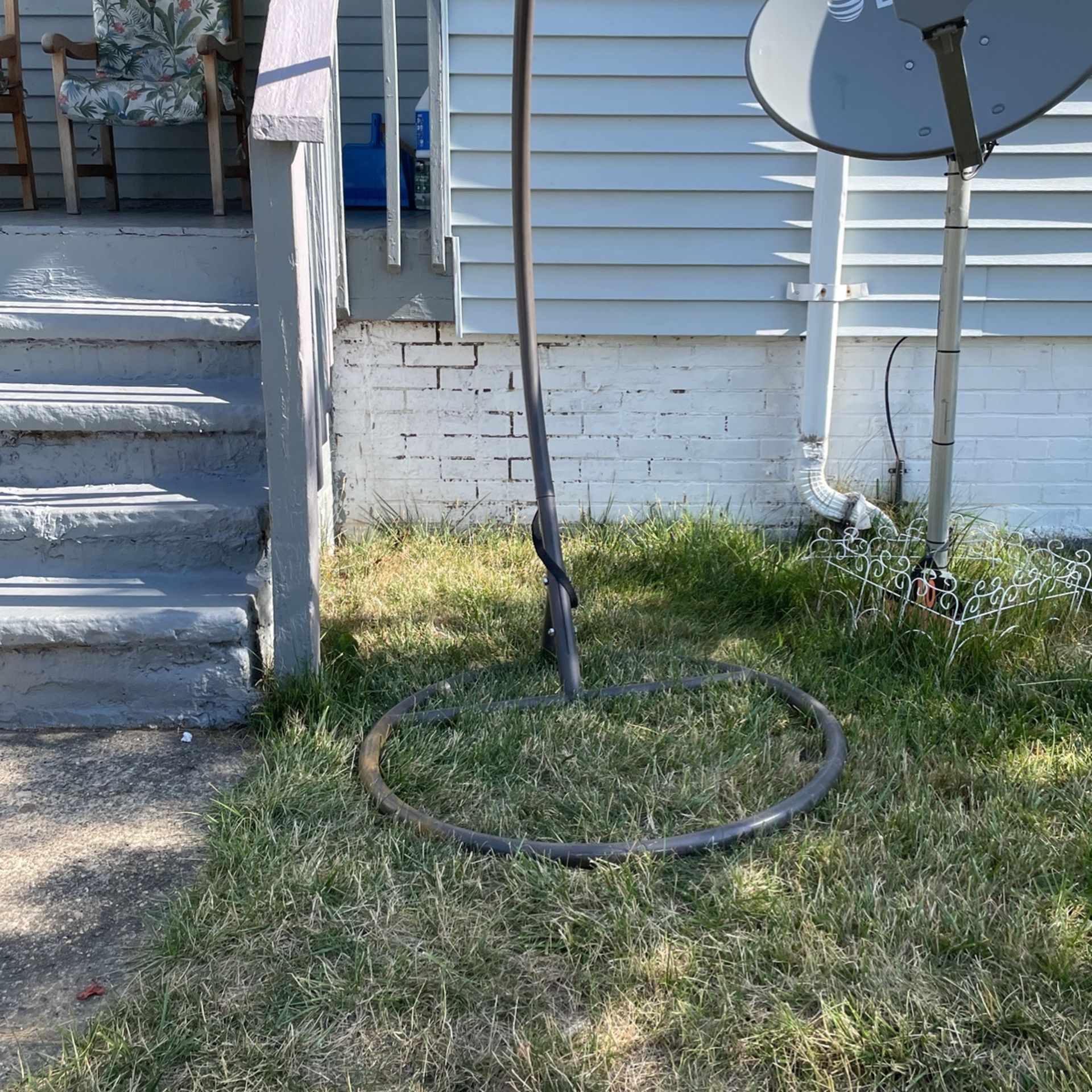 Patio Chairs Two One Frame Swings
