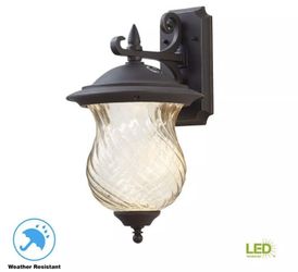 Home Decorators Collection Patina Outdoor Wall Lantern Recessed Photocell