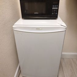 Mini Fridge And Microwave