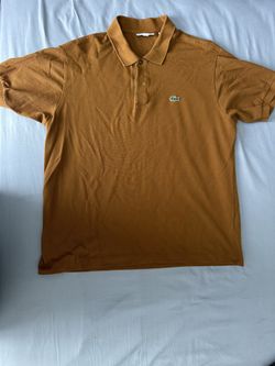 Lacoste Men’s Brown Cotton Polo XL