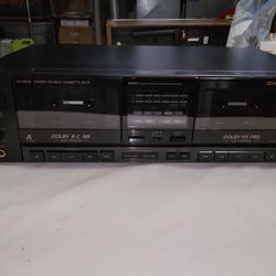 JVC TD-W503 Stereo Double Cassette Deck Dolby B-C NR HX Pro Auto Reverse Audio Pitch Control 