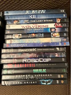 DVDs- 30 Superhero movies