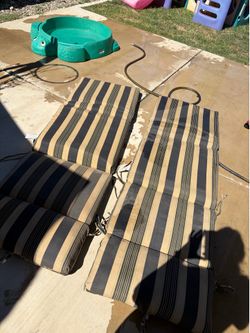 Lounge chair cushions