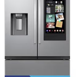 Samsung 24 Cu. Ft Stainless Capacity 3-Door French Door Refrigerator with Family Hub