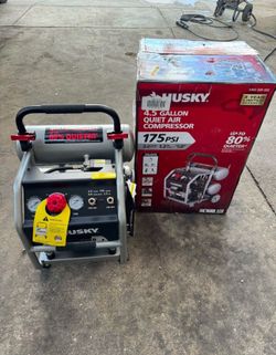 Husky 4.5 Gal. Portable Electric-Powered Silent Air Compressor
