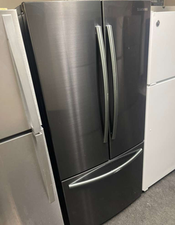 Deal on Samsung 3‑Door Refrigerator — Black Stainless, Clean Interior