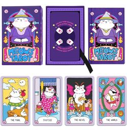 Meows Tarot Card Deck with Guidebook for Adults Beginners Cute Cards Cat Lovers new sealed selling for only $15