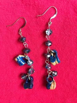 Miniature ceramic mugs earrings