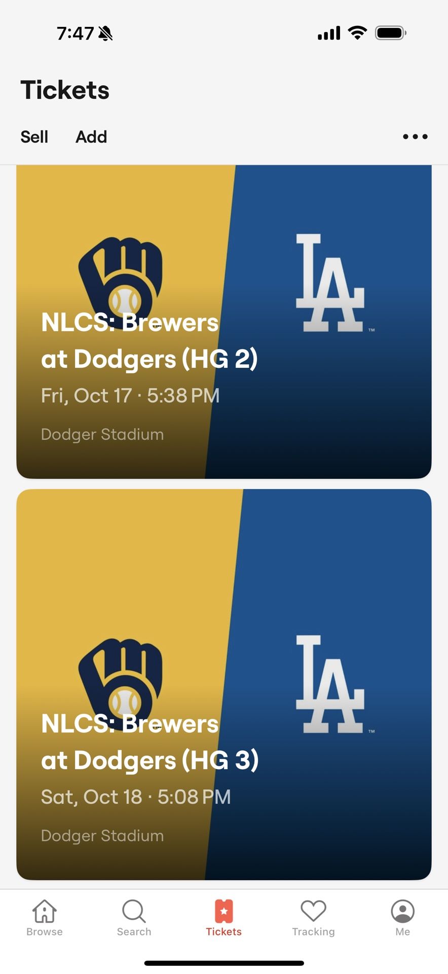 Dodgers Tickets NLCS