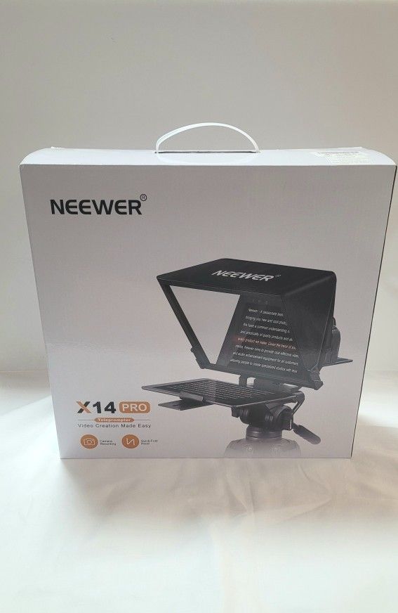 NEEWER Brand Teleprompter X-14 with RT-110 Remote Control