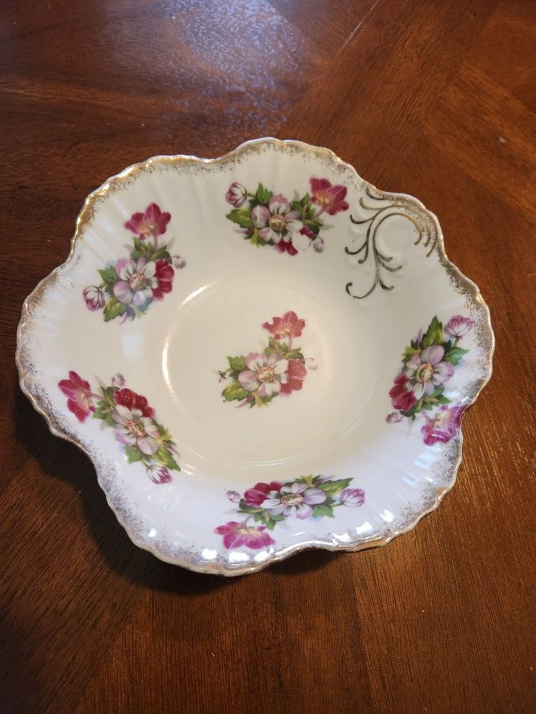 Vintage Trimont Porcelain Foral Bowl